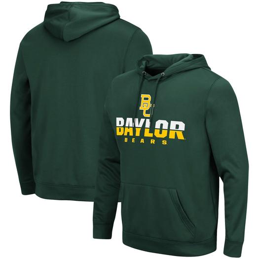 Мужской зеленый пуловер с капюшоном Baylor Bears Lantern Colosseum