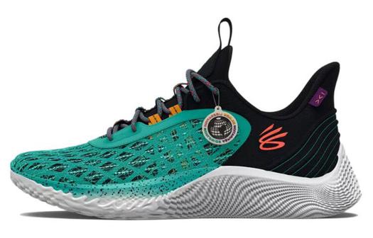 Кроссовки Under Armour Curry Flow 9, черный/зеленый/белый