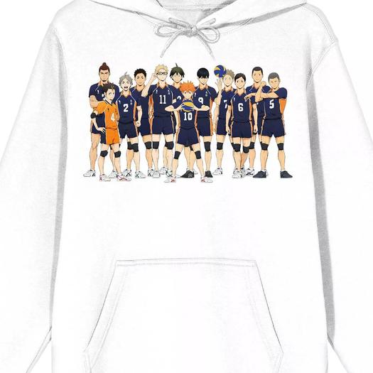 Мужская толстовка волейбольной команды Haikyu Licensed Character