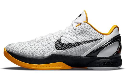 Кроссовки Nike Zoom Kobe 6 Low top, белый/желтый