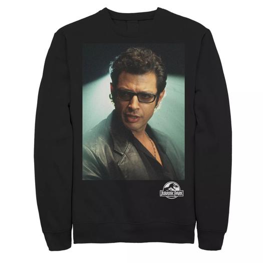 Мужской свитшот с фотографией «Парк Юрского периода» Ian Malcolm Head Shot Photo Licensed Character