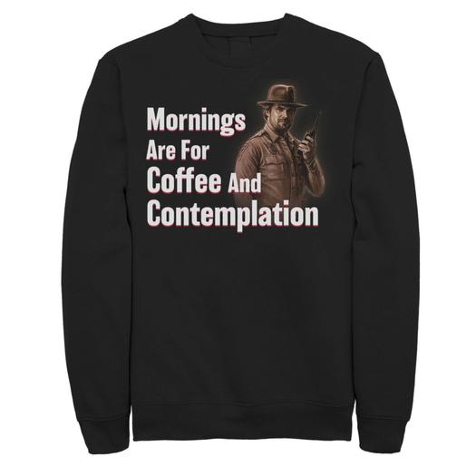 Мужской свитшот Stranger Things Hopper Coffee & Contemplation Licensed Character