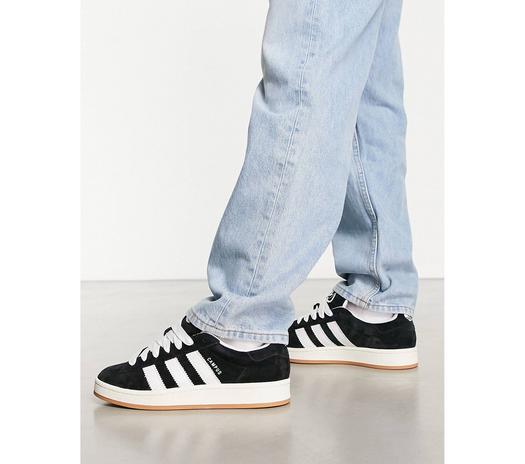 Черные кроссовки на резиновой подошве adidas Originals Campus 00's