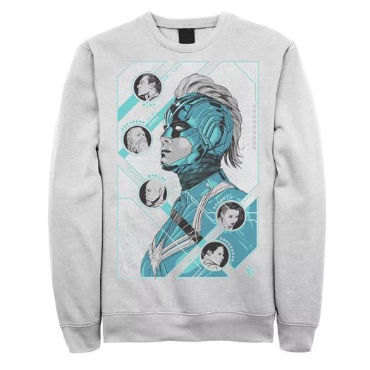 Мужской свитшот с портретами Marvel Captain Marvel Kree Circle Portraits