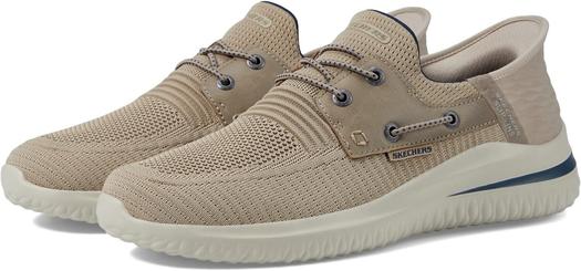 Кроссовки Delson 3.0 Roth Hands Free Slip-Ins SKECHERS, серо-коричневый