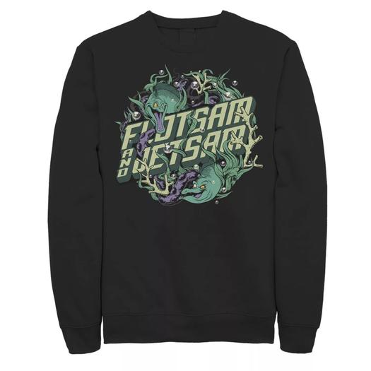 Мужской свитшот с логотипом Disney Little Mermaid Flotsam & Jetsam и морскими водорослями Licensed Character