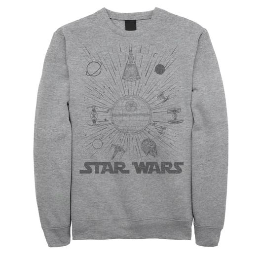 Мужской свитшот Star Wars Ships And Lines Burst