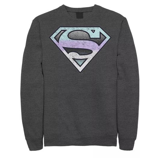 Мужской свитшот с пастельным логотипом DC Comics Suerman Licensed Character