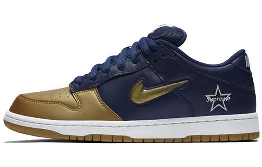 Кроссовки Nike Sb Dunk Low Supreme Jewel Swoosh Gold
