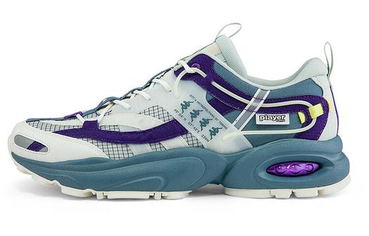 Кроссовки Kappa Player Series Chunky Sneakers Unisex Low-Top Mossy Limestone/Korean White/Blue Purple