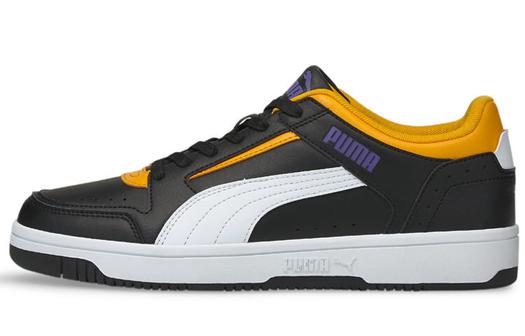 Кроссовки Puma Rebound Skateboarding Unisex, белый/черный/желтый