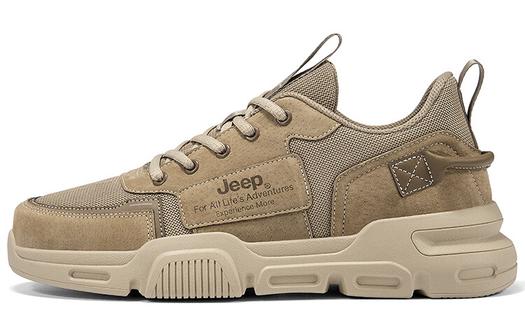 Кроссовки Jeep Skateboard Shoes Men Low-Top Khaki