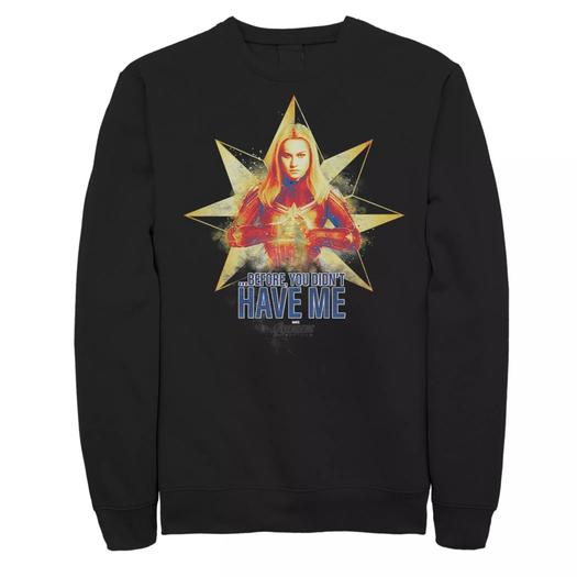 Мужской свитшот Marvel Avengers Endgame Captain Marvel Serious Pose Licensed Character