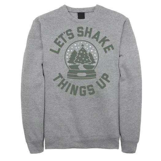 Мужской флисовый свитшот с круглым вырезом Let's Shake Things Up Snow Globe Licensed Character