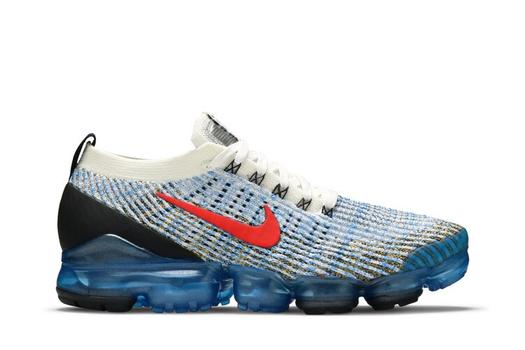 Кроссовки Nike Air VaporMax Flyknit 3 'Photo Blue Gold', белый