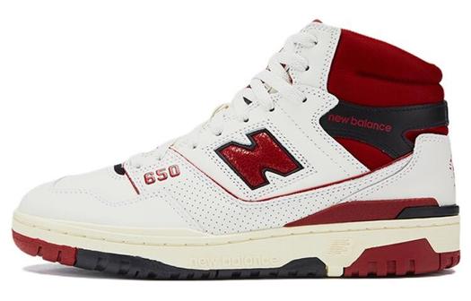 Кроссовки New Balance NB 650 Vintage Basketball Unisex, белый/красный