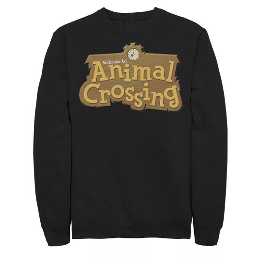 Мужской свитшот с логотипом Animal Crossing Title Licensed Character
