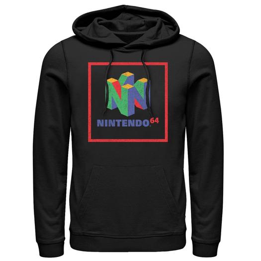 Мужской пуловер с капюшоном с логотипом Nintendo Licensed Character