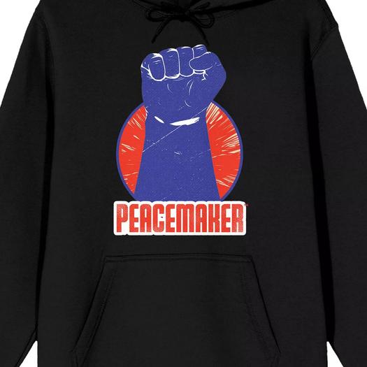 Мужская фиолетовая толстовка Peacemaker со сжатыми кулаками Licensed Character