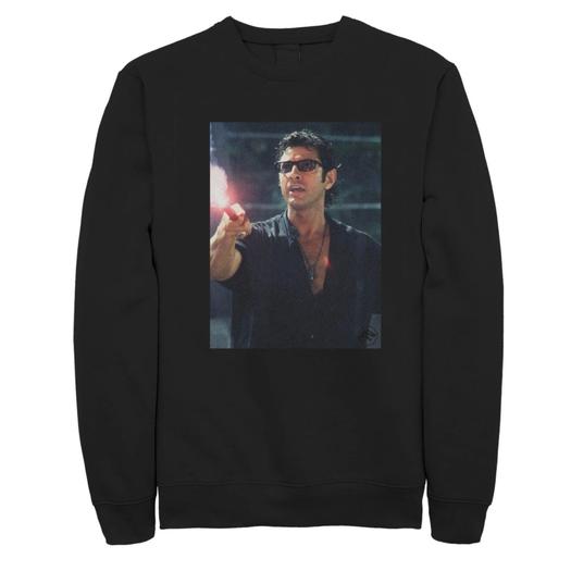 Мужской свитшот с расклешенным фото «Парк Юрского периода» Ian Malcolm Road Licensed Character