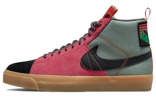 Кроссовки Nike SB Blazer Mid Premium, розовый/зеленый