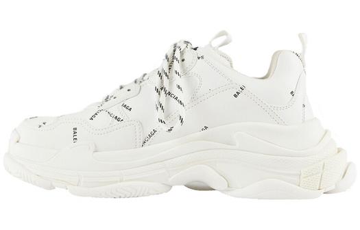 Кроссовки Balenciaga Triple S All Over Logo White Black