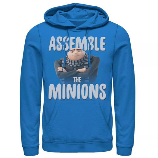 Мужской пуловер с капюшоном Despicable Me Minions Assemble The Minions Licensed Character