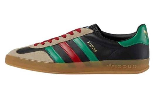 Кроссовки мужские Gucci Gazelle для скейтбординга, низкие, кожаные, бежевые