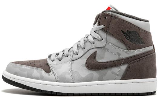 Кроссовки JORDAN 1 Retro High Camo 3M Wolf Grey