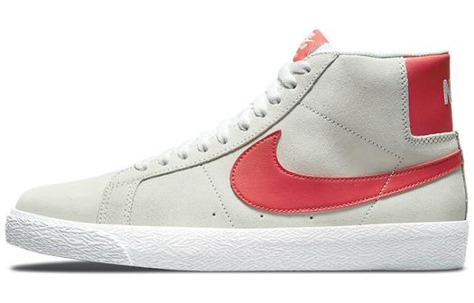 Кроссовки Nike Sb Blazer Mid, светло-серый/красный