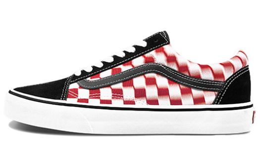 Кроссовки Vans Old Skool Skateboard Shoes Unisex Low-Top Black Red White