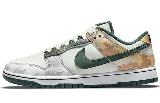 Кроссовки Nike Dunk Low SE, камуфляжный