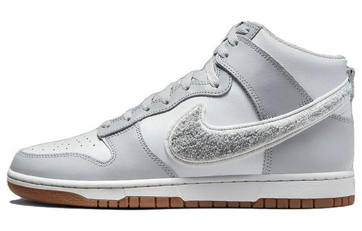 Кроссовки Nike Dunk High, белый/светло-серый