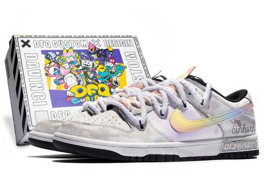 Мужские кроссовки для скейтбординга Nike Dunk Low, белый