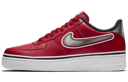 Кроссовки Nike Air Force 1 Low Sport Nba, красный/серебристый