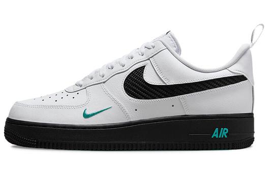 Кроссовки Nike Air Force 1 Low, белый/черный/бирюзовый