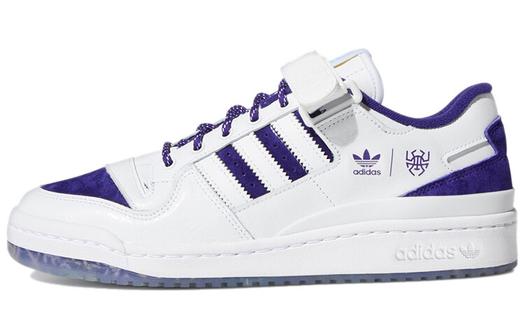 Кроссовки Adidas Originals Forum Low Donovan Mitchell, белый/темно-фиолетовый