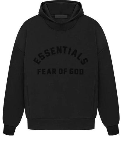 Кроссовки Fear of God Essentials SS23 Arch Logo Hoodie 'Jet Black', черный