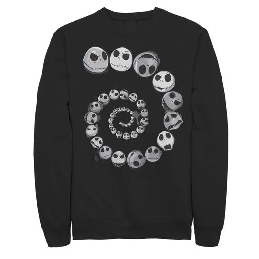 Мужской свитшот Disney The Nightmare Before Christmas Jack Emotional Spiral Licensed Character