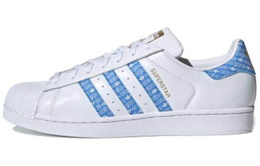 Кроссовки Adidas Originals Superstar 'Real Blue Logo Print'