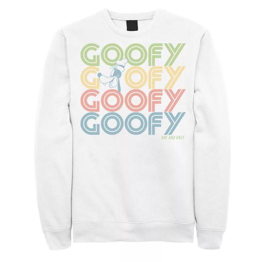 Мужской свитшот Disney Goofy Head с портретом Name Stack Licensed Character