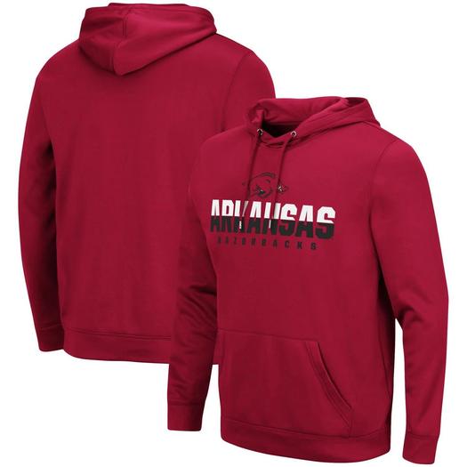 Мужской пуловер с капюшоном и фонариком Cardinal Arkansas Razorbacks Colosseum