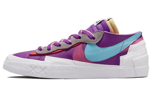 Кроссовки Nike Blazer Low Sacai Kaws, фиолетовый/белый