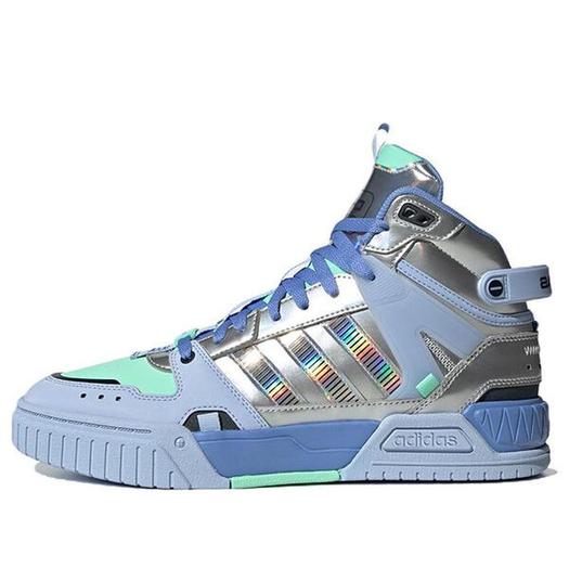 Кроссовки Adidas Neo D-PAD Mid Shoes 'Blue Metallic Silver', синий