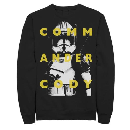 Мужской свитшот с надписью Star Wars: Clone Wars Commander Cody Licensed Character