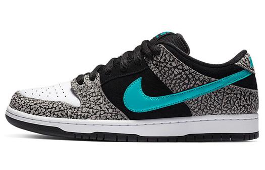 Кроссовки Nike SB Dunk Low, серый/черный/бирюзовый