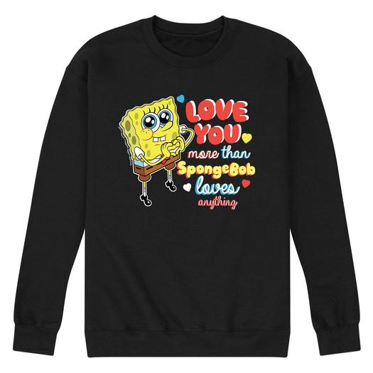 Мужской свитшот «Губка Боб Love You More» Licensed Character