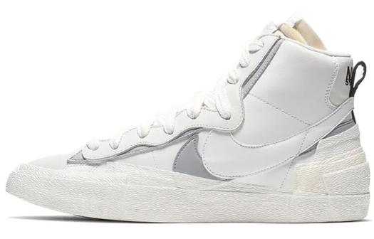 Кроссовки Nike Blazer Mid Sacai, белый/серый