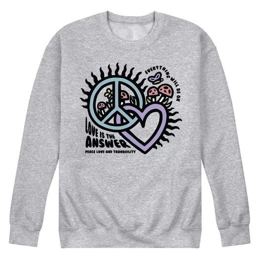 Мужской свитшот с рисунком "Love Is The Answer" Licensed Character