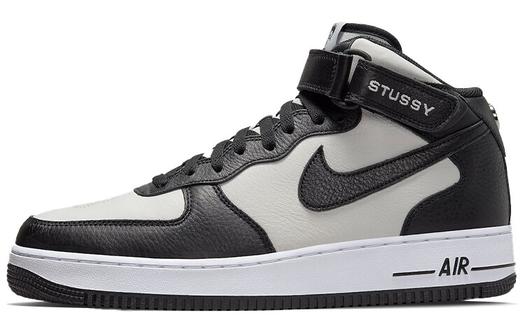 Кроссовки Nike Air Force 1 Mid Stussy South Korea Exclusive Light Bone/Black